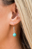 Paparazzi Santa Fe Solstice - Blue Turquoise Stone - Necklace - Fashion Fix Exclusive October 2019
