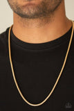 Paparazzi Victory Lap - Gold Necklace - The Jewelry Box Collection 