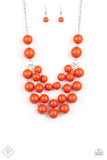 Paparazzi Miss Pop-YOU-larity Orange Necklace