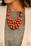 Paparazzi Miss Pop-YOU-larity Orange Necklace