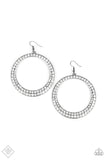 Paparazzi So Demanding Black Rhinestone Earrings