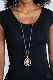 Paparazzi Glow and Tell Orange Necklace - The Jewelry Box Collection 