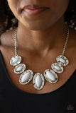 Paparazzi Terra Color - White Necklace - The Jewelry Box Collection 