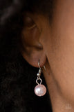 Paparazzi Duchess Royale - Pink Necklace with matching earrings