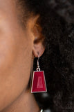 Paparazzi Lions, TIGRESS, and Bears -  Red- Silver Necklace and matching Earrings