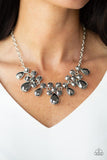 Paparazzi Debutante Drama - Silver Necklace - The Jewelry Box Collection 