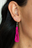 Paparazzi Congo Colada Pink Seedbead Necklace - The Jewelry Box Collection 