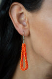 Paparazzi Congo Colada - Orange Seedbead Necklace - The Jewelry Box Collection 