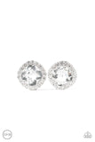 Paparazzi Diamond Duchess - White Post Earring - The Jewelry Box Collection 