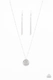 Paparazzi All You Need Is Trust - Silver - "Trust in the Lord with all your Heart" Necklace and matching Earrings - The Jewelry Box Collection 