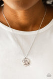 Paparazzi All You Need Is Trust - Silver - "Trust in the Lord with all your Heart" Necklace and matching Earrings - The Jewelry Box Collection 