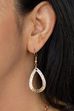 Paparazzi Teardrop Tempest - Gold Necklace - The Jewelry Box Collection 
