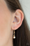 Paparazzi Urban District -Gold Necklace with matching earrings