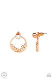 Paparazzi Rich Blitz - Copper Post Earring - The Jewelry Box Collection 