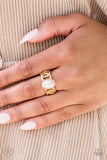 Paparazzi Glamified Glam Gold Ring Fashion Fix Aug 2020 - The Jewelry Box Collection 