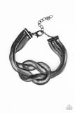 Paparazzi To the Max Black Bracelet - The Jewelry Box Collection 