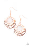 Paparazzi Perfectly Imperfect - Copper - Two Hammered Circle Earrings
