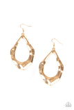 Paparazzi Industrial Imperfection Gold Earrings