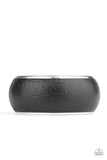 Paparazzi Urban Jungle - Black Snake Print Bracelet