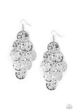 Paparazzi Uptown Edge - Silver Earrings - The Jewelry Box Collection 