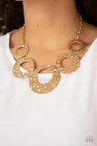 Paparazzi Mildly Metro - Gold Necklace - The Jewelry Box Collection 