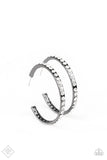 Paparazzi Global Gleam Black Hoop earring