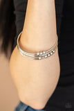 Paparazzi Stack Challenge Silver Bracelet