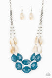 Paparazzi Seacoast Sunset blue necklace - The Jewelry Box Collection 