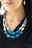Paparazzi Seacoast Sunset blue necklace - The Jewelry Box Collection 