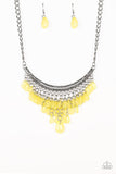 Paparazzi Rio Rainfall - Yellow Necklace - The Jewelry Box Collection 
