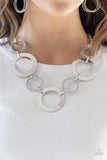 Paparazzi Ringed in Radiance - Silver Necklace - The Jewelry Box Collection 