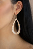 Paparazzi Diamond Distraction - Gold Earring