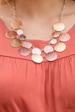 Paparazzi Stop and Reflect - Mutli Necklace and Matching Earrings