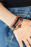 Paparazzi Breaking Ground - Orange Urban  Bracelet - The Jewelry Box Collection 