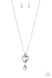 Paparazzi Lovely Luminosity - White Heart Necklace Convention 2020 - The Jewelry Box Collection 