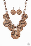 Paparazzi Barely Scratched The Surface - Copper Necklace - The Jewelry Box Collection 