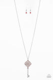 Paparazzi Unlocked - Pink Necklace - The Jewelry Box Collection 