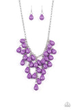Paparazzi Serenely Scattered Purple Necklace - The Jewelry Box Collection 
