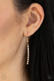 Paparazzi Double The Diva - Gold Necklace with matching earrings