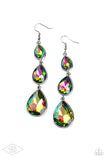 Paparazzi Earrings Metro Momentum - Multi Oil Spill