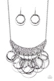 Paparazzi Metro Eclipse - Black Necklace - The Jewelry Box Collection 