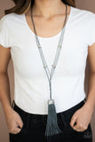 Paparazzi Brush it off Silver Necklace - The Jewelry Box Collection 