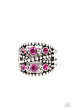 Paparazzi Prismatic Powerhouse - Pink Ring - The Jewelry Box Collection 