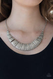 Paparazzi Metallic Mechanics - Silver Necklace - The Jewelry Box Collection 