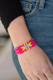 Paparazzi Beaded Badlands - Pink Bracelet - The Jewelry Box Collection 