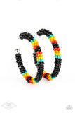 Paparazzi Bodaciously Beaded - Black SeedBead Earring
