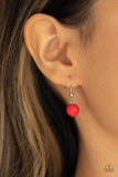 Paparazzi Everyone Scatter! - Red Necklace - The Jewelry Box Collection 
