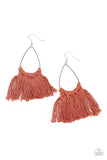 Paparazzi Tassel Treat Brown Earring - The Jewelry Box Collection 