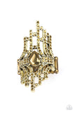 Paparazzi Modern Muse Brass Ring - The Jewelry Box Collection 