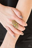 Paparazzi Modern Muse Brass Ring - The Jewelry Box Collection 